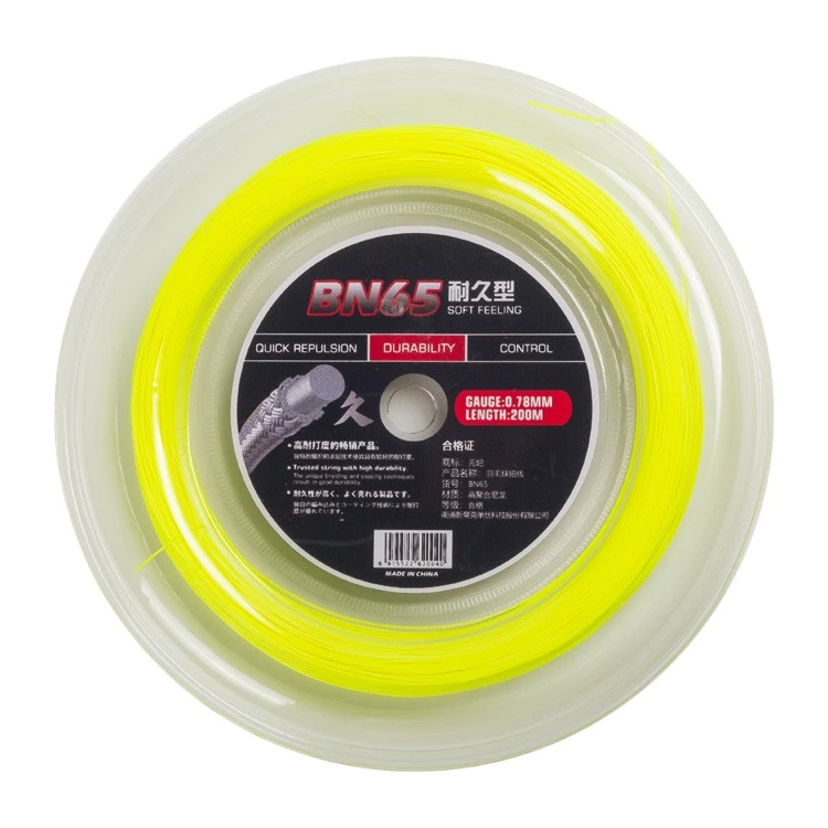 NTEC BN65 Badminton Racket String 0.70mm High Elastic Durable Nylon String For Training & Competition suppliers